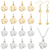 16Pcs 2 Colors Brass Charms KK-LP0001-52-1