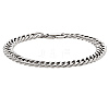 1Pc 304 Stainless Steel Cuban Link Chains Bracelets for Men & Women BJEW-LP0001-13B-P-1