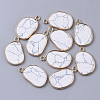 Synthetic Howlite Pendants G-S359-019E-2