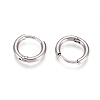 304 Stainless Steel Huggie Hoop Earrings EJEW-G272-02-8mm-P-2