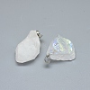 Electroplate Natural Crystal Pendants G-S282-15A-2