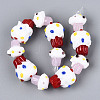 Handmade Lampwork Beads Strands LAMP-N028-12-2
