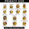 70Pcs 7 Styles Alloy European Beads FIND-PA0001-18-2