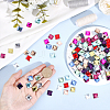 180Pcs 12 Colors Flat Back Glass Rhinestone Cabochons GLAA-PH0003-76-3