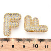 Brass Micro Pave Cubic Zirconia Pendants KK-N254-06G-F-3