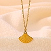 Ocean Brass Rhinestone Pendant 304 Stainless Steel Chain Necklaces for Women WG20590-03-1