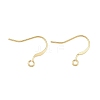 Brass Flat Ear Wire KK-CBA57BD-09G-1