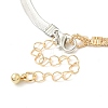 Two Tone Brass Herringbone Chains Lariat Necklaces LS-NJEW-P289-07G-4