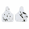 Eco-Friendly Cowhide Leather Big Pendants FIND-N049-13-02-3