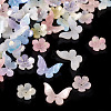 40Pcs 8 Styles Opaque & Transparent Cellulose Acetate Beads RESI-TA0003-51-4