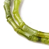 Natural Xiuyan Jade Beads Strands G-L624-G05-12x5mm-4