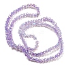 Transparent Baking Painted Glass Beads Strands DGLA-F002-02A-03-3