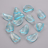 Transparent Spray Painted Glass Pendants GLAA-T016-38-C03-1