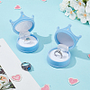 2Pcs Velvet Rings Gift Storage Boxes AJEW-GO0002-24B-02-4