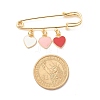 Triple Heart Enamel Charm Brooch JEWB-BR00065-01-4