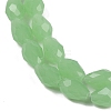 Electroplate Imitation Jade Glass Beads Strands X-EGLA-N013-J6mm-D04-3