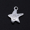 201 Stainless Steel Charms STAS-S105-T843-1