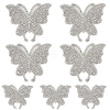 10Pcs 2 Styles Glass Rhinestone Car Stickers STIC-GF0001-42B-7