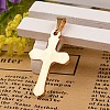 304 Stainless Steel Latin Cross Pendants STAS-I035-32-3