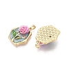 Brass Enamel Pendants KK-SZC0009-03G-03-2