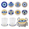 DIY Diamond Painting Evil Eye Theme Cup Mat Kits DIY-TAC0028-02-2