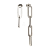 304 Stainless Steel Dangle Stud Earrings for Women EJEW-C096-15P-01-2