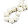 Spray Painted Natural Wood Beads Strands WOOD-S053-56G-4