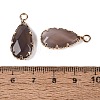 Natural Agate(Dyed & Heated) Faceted Pendants G-Q606-104G-03-3