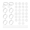 Unicraftale DIY Alphabet Charm Adjustable Ring Making Kit DIY-UN0005-67-1