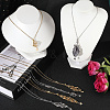 6Pcs 6 Styles Star Moon Stainless Steel Braided Chain Macrame Pouch Empty Stone Holder Pendant Necklace Making NJEW-SC0001-44-3