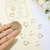 16Pcs 2 Colors 201 Stainless Steel Huggie Hoop Earrings Findings STAS-BBC0008-39A-2