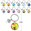 Alloy Glass Keychains KEYC-YW00008-01-4