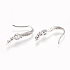 Brass Earring Hooks Findings KK-P165-03P-2