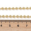 Rack Plating Brass Ball Chain Necklaces for Women NJEW-G102-01A-G-4