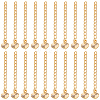 20Pcs Brass Chain Extender KK-BBC0016-37-1