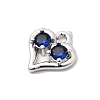 Brass Micro Pave Cubic Zirconia Pendants KK-L258-11P-01-2