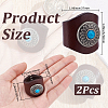 Flower Imitation Leather Scarf Clips AJEW-WH20001-16A-01-2
