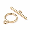 Eco-friendly Brass Toggle Clasps KK-D082-17G-2