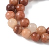 Natural Pink Aventurine Beads Strands G-P257-05-6mm-5