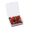 25Pcs 5 Sizes Resin Strawberry Pendants RESI-ZZ0001-06-9