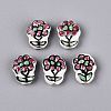 Handmade Porcelain Ceramic Beads PORC-Q005-08C-1