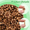 400Pcs 2 Styles Opaque Acrylic Beads SACR-YW0002-15-2