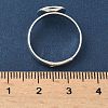 Adjustable Brass Pad Ring Settings KK-K414-10A-S-3