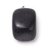 Synthetic Blue Goldstone Pendants G-K302-B05-2