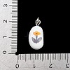 Brass Enamel Pendants KK-CBA10BC-03G-3