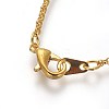 Brass Chain Necklaces X-NJEW-D079-G-2