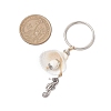 5Pcs 5 Styles Spiral Shell Keychain KEYC-JKC00870-01-3