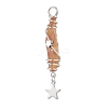 3Pcs 3 Styles Electroplated Natural Quartz Crystal Nuggets Copper Wire Wrapped Pendants PALLOY-JF03128-10-3