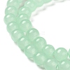 Baking Paint Imitation Jade Glass Round Bead Strands LS-DGLA-Q021-8mm-22-2