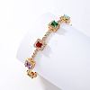 Colorful Cubic Zirconia Tennis Bracelets for Women XZ3226-1-5